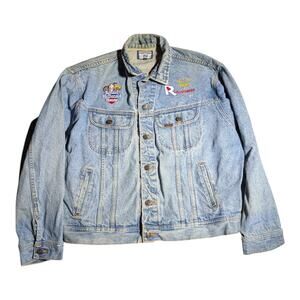 Vtg 1990s Lee Radiothon Ronald McDonald House Embroidered Jean Jacket XL